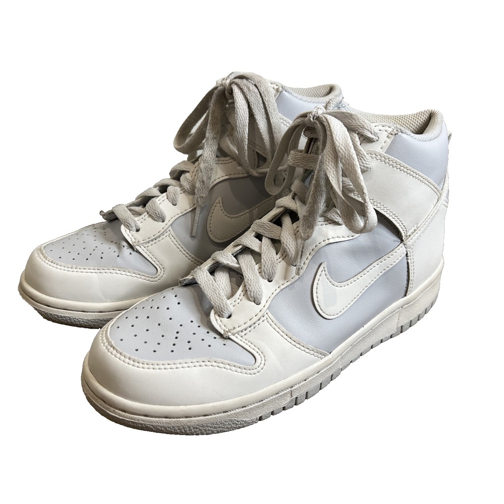 Nike Dunk High GS Summit White Pure Platinum DB2179‎ 107 Youth blue SIZE 6Y